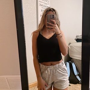 Black tank top